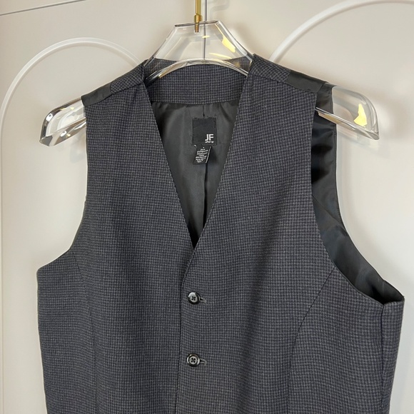 J.Ferrar Men's Vest Houndstooth Patterned Vest - Picture 2 of 8